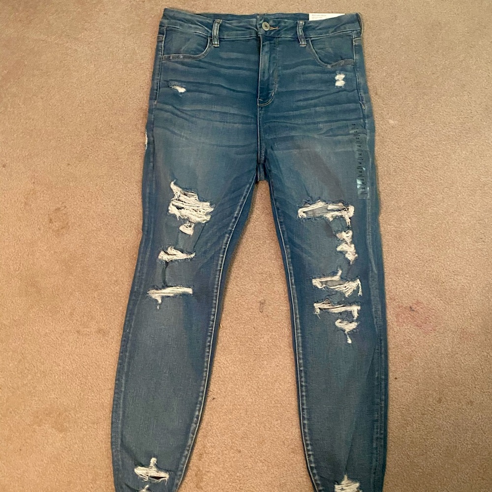 American eagle. Size 14, 32W. Color: denim